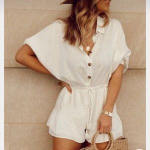 Always Ready White Romper